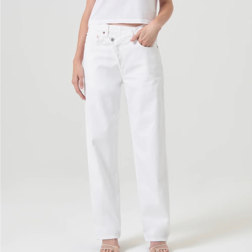 AGOLDE White Crisscross Upsized Jeans size 26
